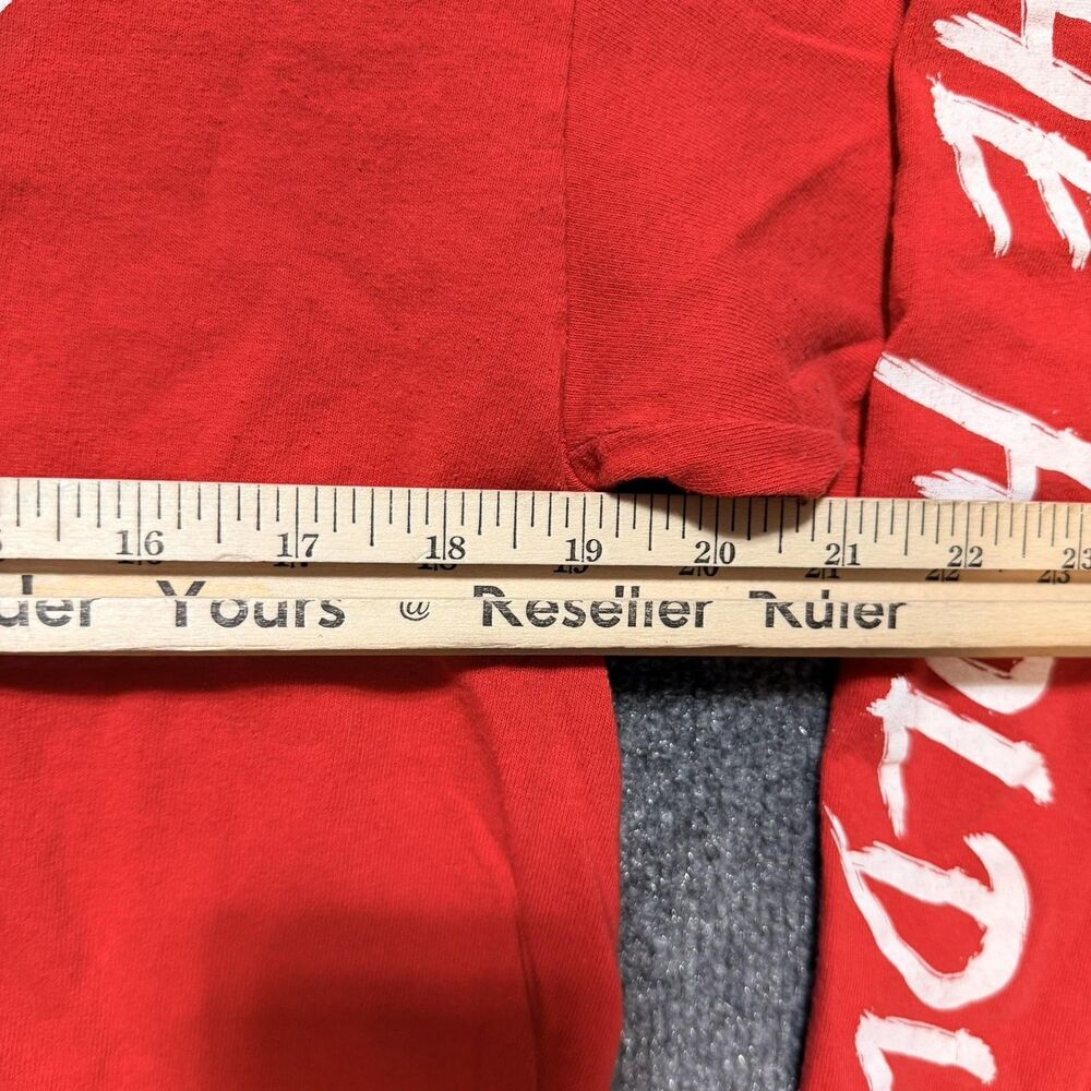 The Holdup Shirt Mens Large Red Long Sleeve Diamond Logo Band Graphic Crewneck - Picture 8 of 10